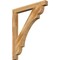 Ekena Millwork Olympic Block Rough Sawn Bracket, Western Red Cedar, 4"W x 40"D x 48"H BKT04X40X48OLY05RWR - alternate 1
